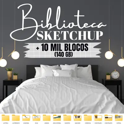 Biblioteca de Blocos Sketchup